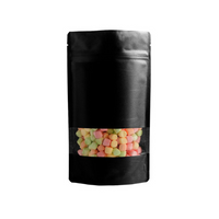 8 oz Black Rice Paper Stand up Pouches