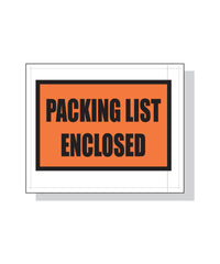 4.5" x 5.5" Packing List Enclosed, Large Printed