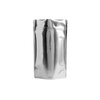 2 oz Silver Foil Stand Up Pouches w/ Zip