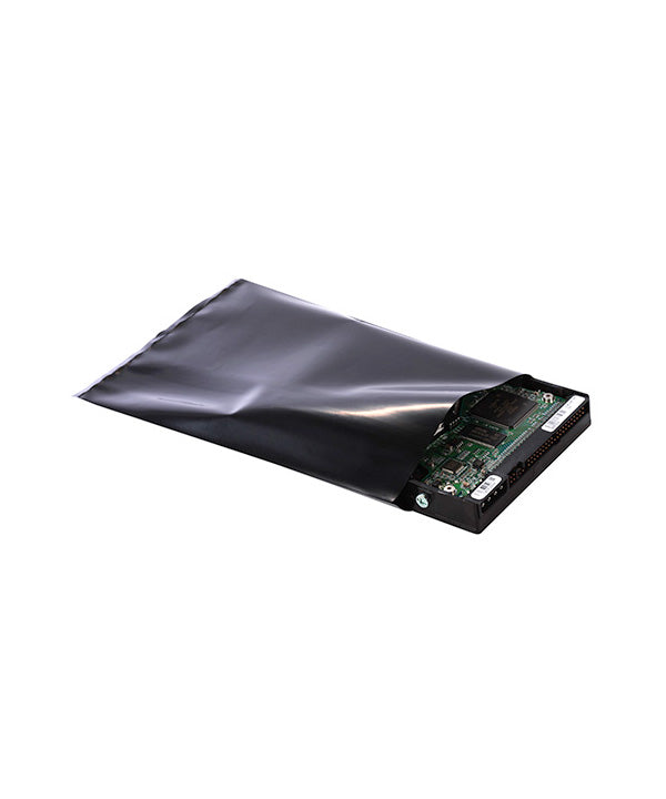 12" x 18" 4 Mil Black Conductive Flat Poly Bags