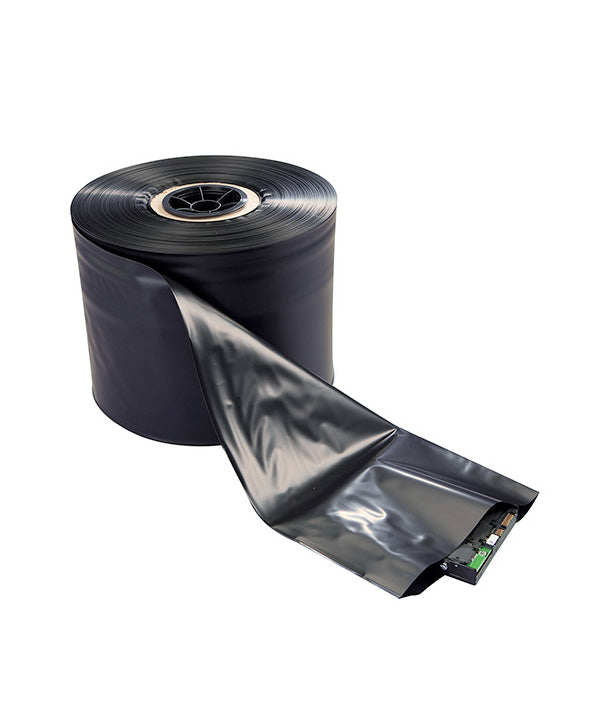 8" x 750' 4 Mil Black Static Conductive Poly Tubing