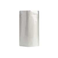 4 oz White Foil Stand Up Pouches w/ Zip