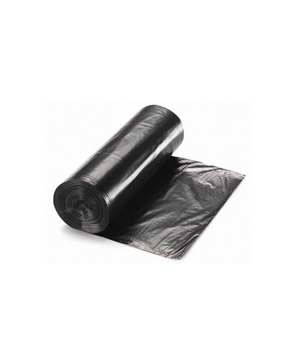 56 Gallon Glutton HD Can Liners 43" x 48", 22 Micron on Rolls, Black